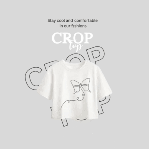 FEMALE CROP TOPS @299 | DROP-1 | 100% COTTON | CUSTOMIZE YOUR DESIGN