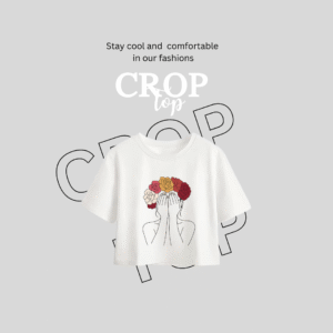 FEMALE CROP TOPS @299 | DROP-1 | 100% COTTON | CUSTOMIZE YOUR DESIGN