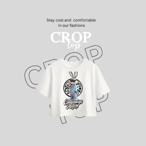 FEMALE CROP TOPS @299 | DROP-1 | 100% COTTON | CUSTOMIZE YOUR DESIGN