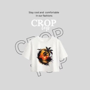 FEMALE CROP TOPS @299 | DROP-1 | 100% COTTON | CUSTOMIZE YOUR DESIGN